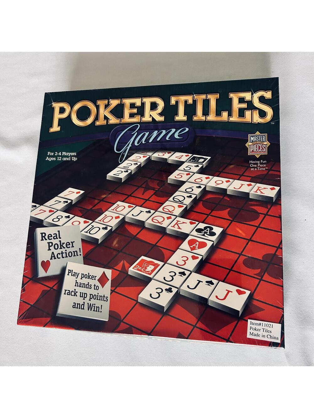 MasterPieces Poker Tiles Board Game New Sealed Vintage 2005